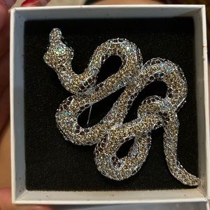 Unique Vintage Snake Brooch
